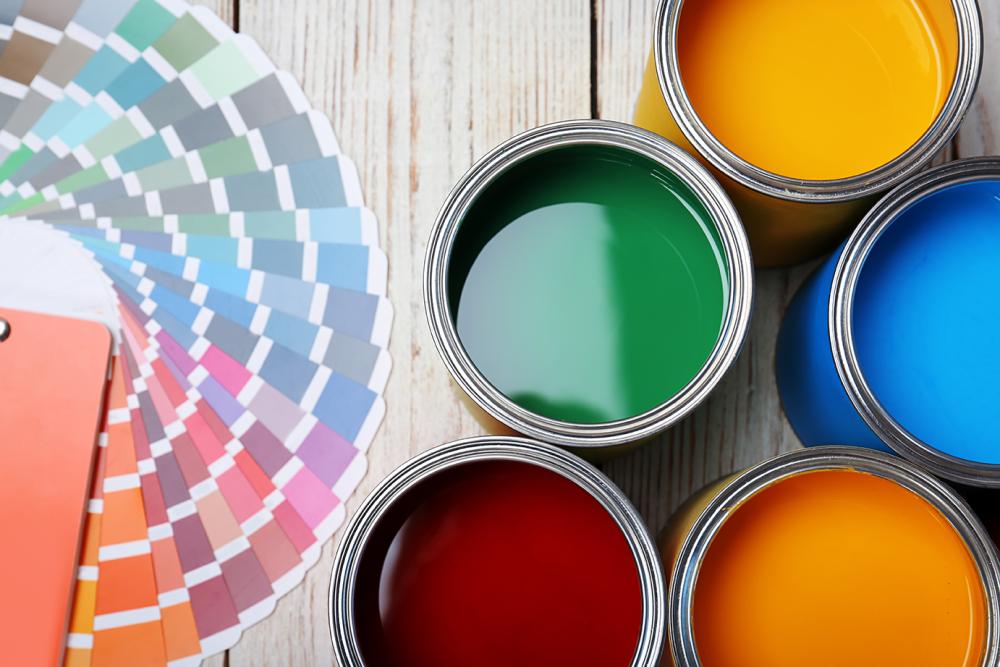 pots de peinture